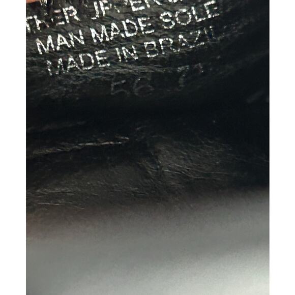 Tory Burch Leather Minnie Ballet Travel Flats in Perfect Black/Gold Size 7.5 - Picture 11 of 16